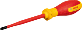 Bosch VDE PH2 insulated screwdriver with ergonomic handle.