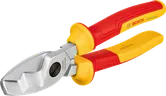 Bosch VDE cable shear 200mm with insulated handles.