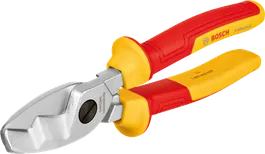 Bosch VDE cable shear 200mm with insulated handles.