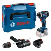 Bosch GSR 18V-90 FC cordless drill set with case.