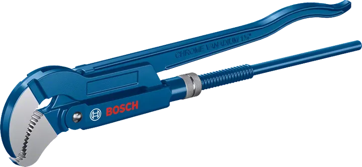 45° 420mm S-type corner pipe wrench Bosch corner pipe wrench 1½″.