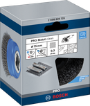 Bosch PRO Metal clean X-Lock Cup Brush 75 mm for angle grinders.