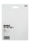 Bosch accessory packaging with product symbols.