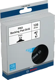 Bosch PRO backing pad 125 mm 8 mm.