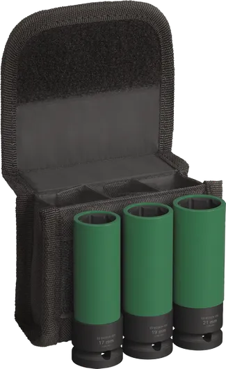 Bosch PRO Impact Socket Set with PET covers, 1/2 inch, 3 pcs.