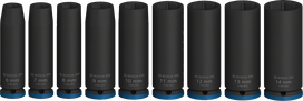 Bosch PRO Impact Socket Set 1/4 inch deep 9 pcs.