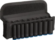 Bosch PRO Impact Socket Set 1/4 inch deep 9 pcs in pouch.