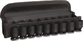 Bosch PRO Impact Socket Set 3/8 inch 9 pieces in case.