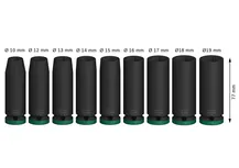 Bosch PRO Impact Socket Set 1/2 inch deep 9 pieces.