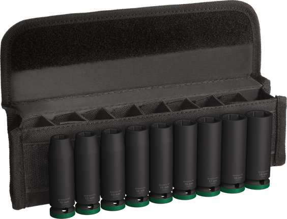 Bosch PRO Impact Socket Set 1/2 inch deep 9 pieces.
