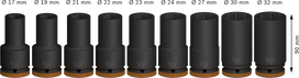 Bosch PRO Impact Socket Set 3/4 inch deep 9 pieces.