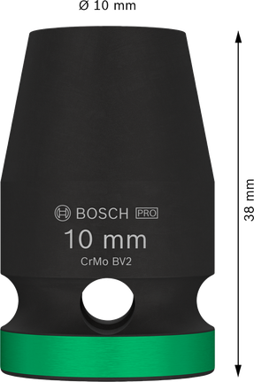 Bosch PRO Impact Socket 1/2 inch 10 mm.
