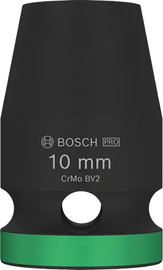Bosch PRO Impact Socket 1/2 inch 10 mm for wrenches.