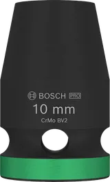 Bosch PRO Impact Socket 1/2 inch 10 mm for wrenches.
