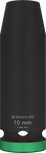 Bosch PRO Impact Socket 1/2 inch 10 mm deep.