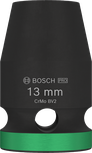 Bosch PRO Impact Socket 1/2 inch 13 mm with green ring.