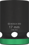 Bosch PRO Impact Socket 1/2" 17 mm with green ring.
