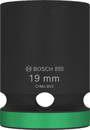 Bosch PRO Impact Socket 1/2 inch 19 mm for wrenches.
