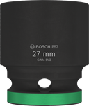 Bosch PRO Impact Socket 1/2 inch 27 mm with green ring.
