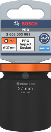 Bosch PRO Impact Socket 3/4 inch 27 mm.