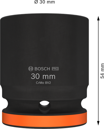 Bosch PRO Impact Socket 3/4" 30 mm with 54 mm length.