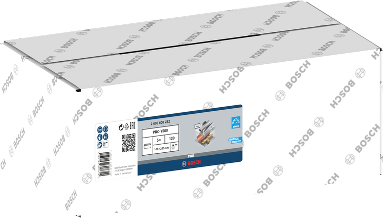 Bosch PRO Y580 sanding belt 100x285 mm, G120 pack.