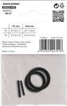 Bosch retaining ring and pin set 1/4″ 4 pcs.