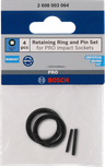 Bosch 1/4″ retaining ring and pin set 4 pcs.