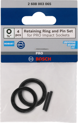 Bosch 3/8″ retaining ring and pin set 4 pcs.