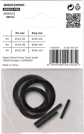 Bosch 1/2″ retaining ring and pin set.