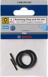 Bosch 3/4″ retaining ring and pin set, 4 pcs.
