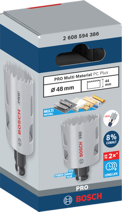 PRO Multi Material PC Plus Hole Saw, 48 mm PRO Multi Material PC Plus Hole Saw, 48 mm