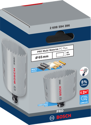 PRO Multi Material PC Plus Hole Saw, 65 mm PRO Multi Material PC Plus Hole Saw, 65 mm