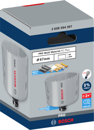 PRO Multi Material PC Plus Hole Saw, 67 mm PRO Multi Material PC Plus Hole Saw, 67 mm