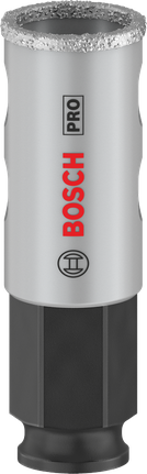 Bosch PRO Tile PC Plus Hole Saw 22 mm for tile drilling.