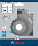 Bosch PRO Concrete Grinding Head 125 mm for fast concrete removal.