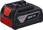 Bosch 18V 5.0Ah lithium-ion battery pack.