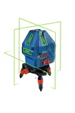 Bosch GLL 50-15 XG laser leveling tool with green lines.