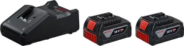 2 x GBA 18V 4.0Ah + GAL 18V-40