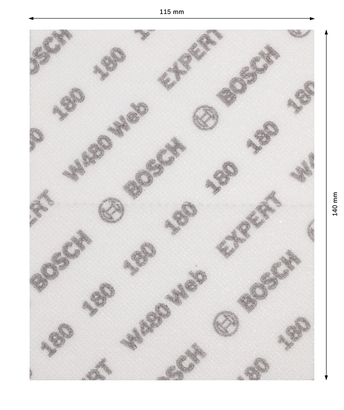 Bosch EXPERT W480 Web hand sanding sheet 115x140mm G180.