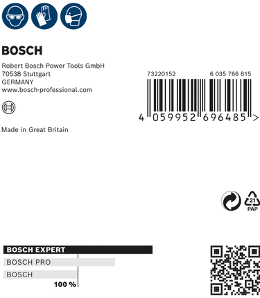Bosch EXPERT W480 hand sanding sheet 115 x 140 mm G320.