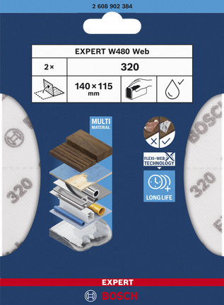 Bosch sanding sheet 320 grit.