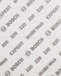 Bosch EXPERT W480 Web hand sanding sheet G320 grit.