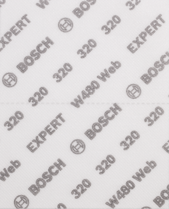 Bosch EXPERT W480 Web hand sanding sheet G320 grit.