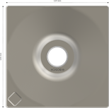 Bosch PRO SDS max Tamping Plate 120x120 mm accessory.