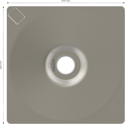 PRO SDS max Tamping Plate, 150 x 150 mm Bosch PRO SDS max Tamping Plate 150 x 150 mm.