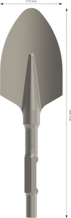 Bosch PRO HEX 30-4C spade chisel rounded 400 mm.