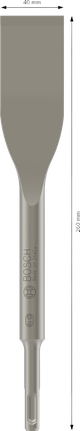 PRO SDS plus-5C Tile Chisel, 40 x 260 mm Bosch PRO SDS plus-5C Tile Chisel 40x260 mm.