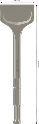 Bosch PRO Hex-5C Spade Chisel 115x400 mm.