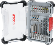Bosch Extra Hard Screwdriver Bit and Metal HSS Drill Bit Set, 20 pcs.